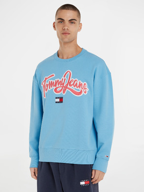 Tommy Jeans College Pop Text Crew Mikina