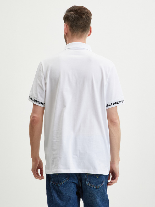 Karl Lagerfeld Camiseta Polo Blanco