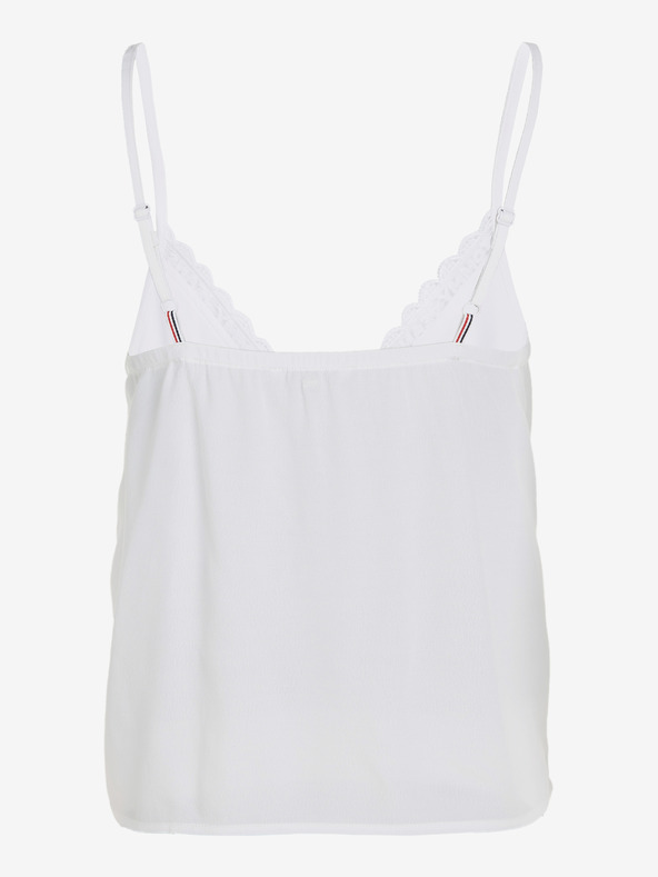 Tommy Jeans Essential Lace Strappy Top Blanco