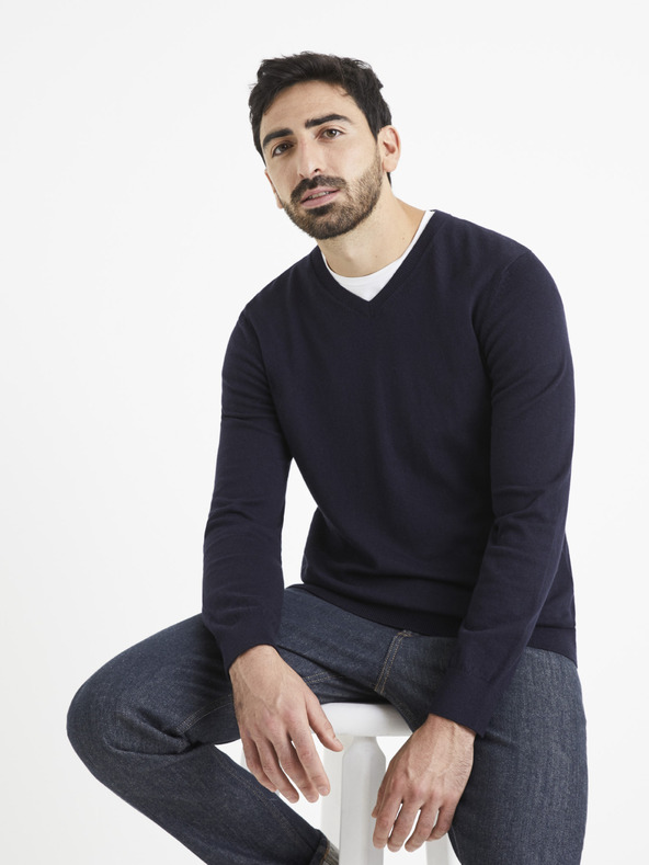 Celio Veviflex Sweater Azul