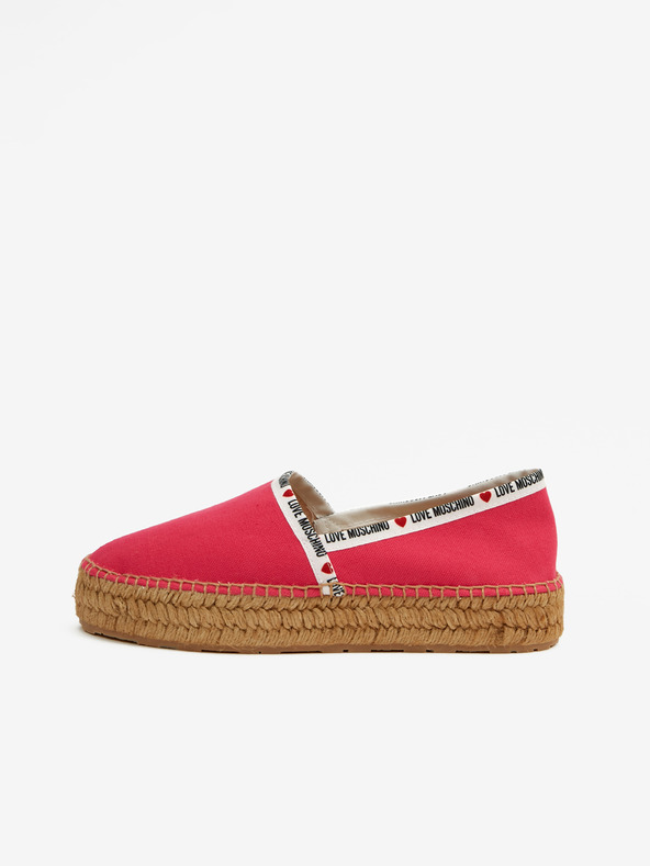 Love Moschino Espadrilky Růžová