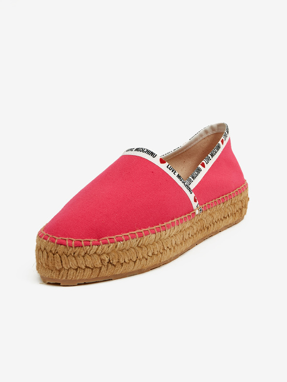 Love Moschino Espadrilky Růžová