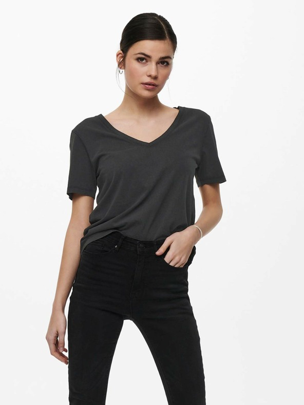 Jacqueline De Yong Farock T-shirt Negro