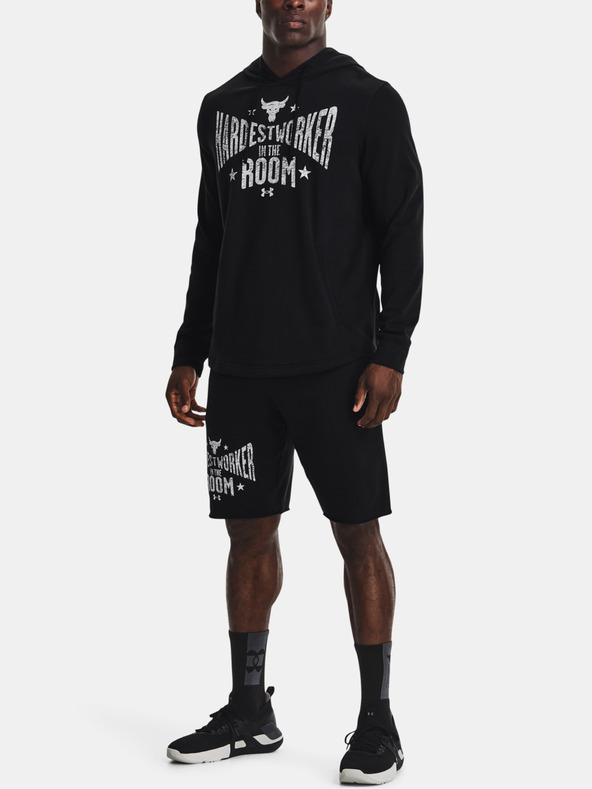 Under Armour UA Project Rock Terry Hoodie Sweatshirt Negro