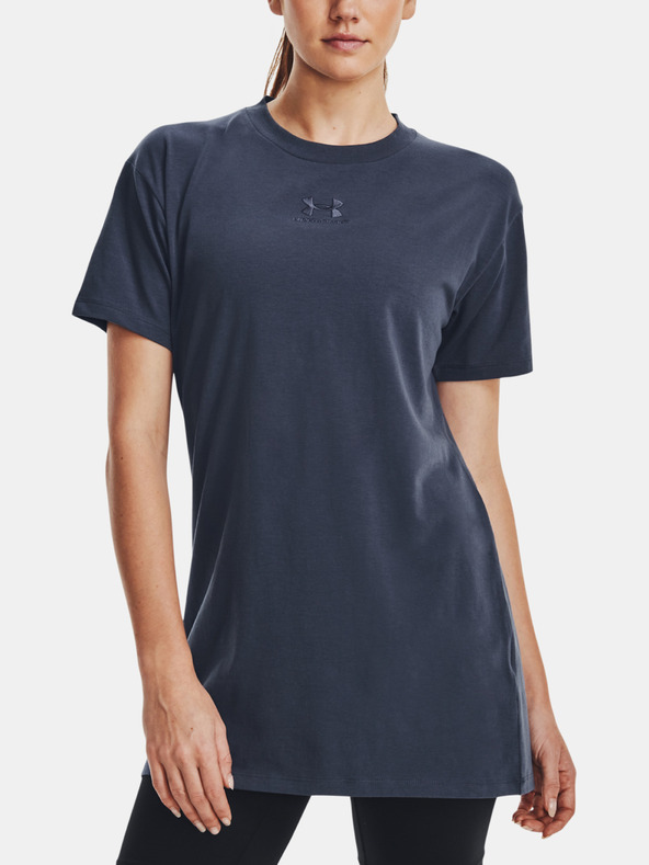 Under Armour UA Logo Extended SS T-shirt Gris