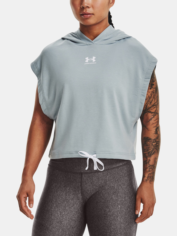 Under Armour UA Rival Terry SS Hoodie Sweatshirt Azul