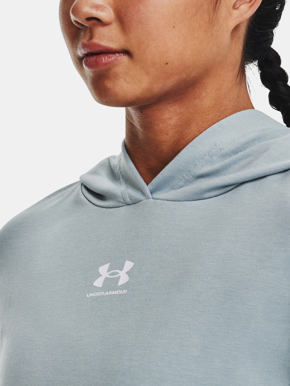 Under Armour UA Rival Terry SS Hoodie Sweatshirt Azul