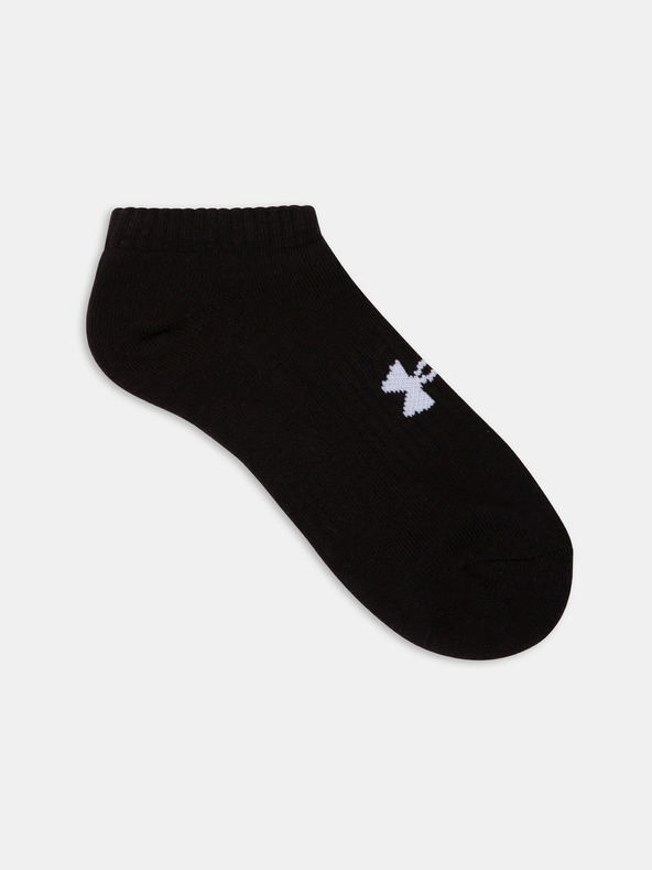 Under Armour Core No Show Set Of 3 Pairs Of Socks Negro