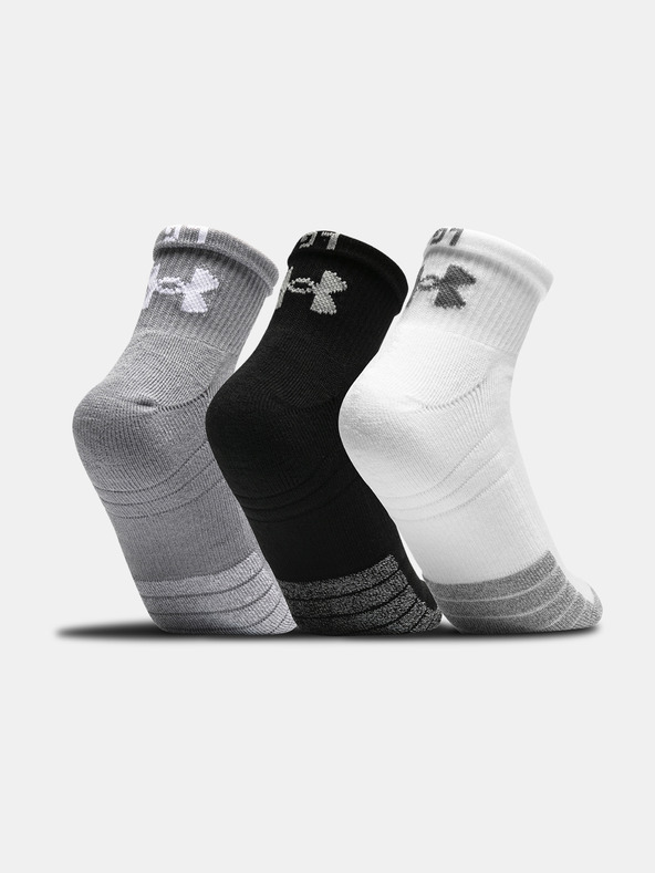 Under Armour UA Heatgear Quarter Set Of 3 Pairs Of Socks Gris