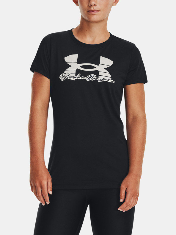 Under Armour UA Tech Solid Script SSC T-shirt Negro