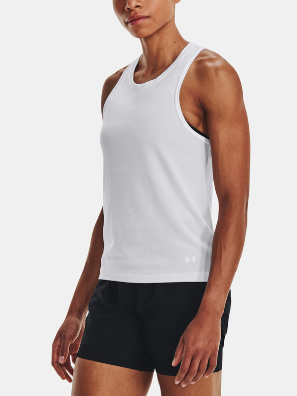 Under Armour UA Seamless Stride Singlet Top Blanco