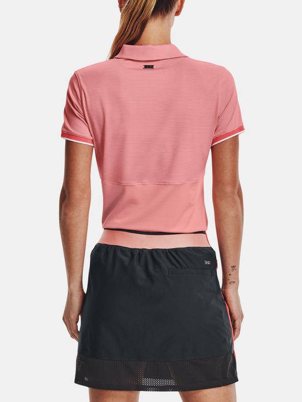 Under Armour UA Zinger Point SS Polo T-shirt Rosa