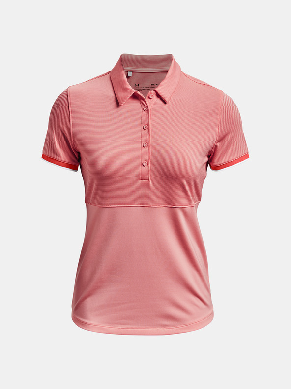 Under Armour UA Zinger Point SS Polo T-shirt Rosa