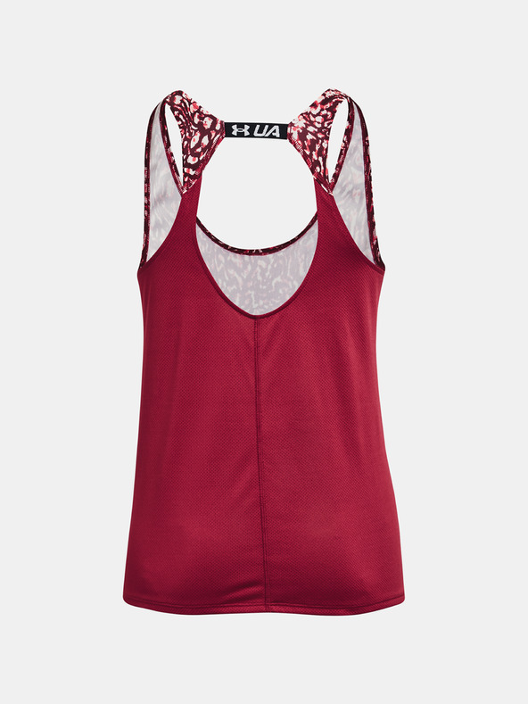 Under Armour UA Fly By Printed Top Rosa