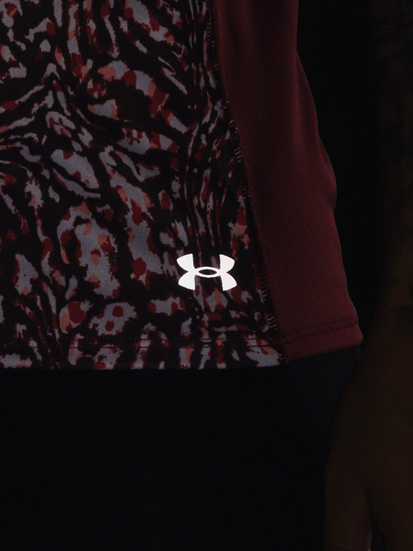 Under Armour UA Fly By Printed Top Rosa