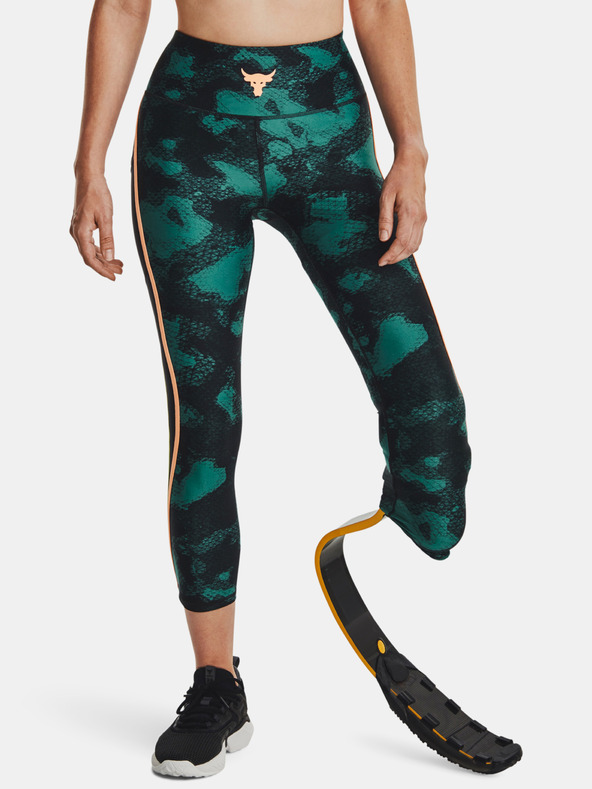 Under Armour Project Rock HG Pt Ankl Lg Fam Leggings Verde