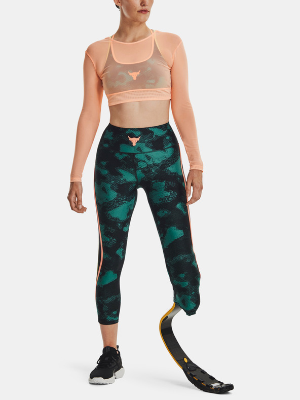 Under Armour Project Rock HG Pt Ankl Lg Fam Leggings Verde