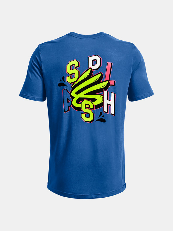 Under Armour UA Curry Splash Party SS T-shirt Azul