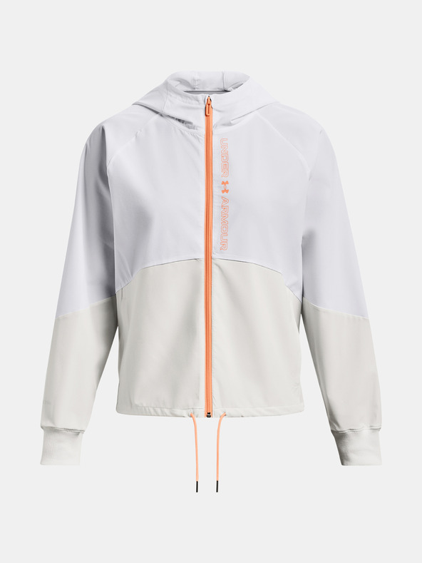 Under Armour Woven FZ Jacket-WHT Winter Jacket Blanco