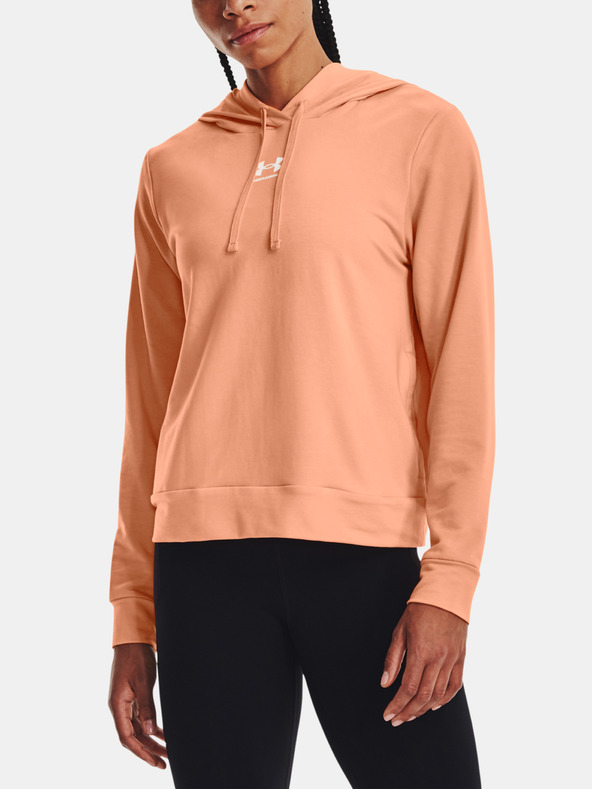 Under Armour Rival Terry Hoodie Sweatshirt Naranja