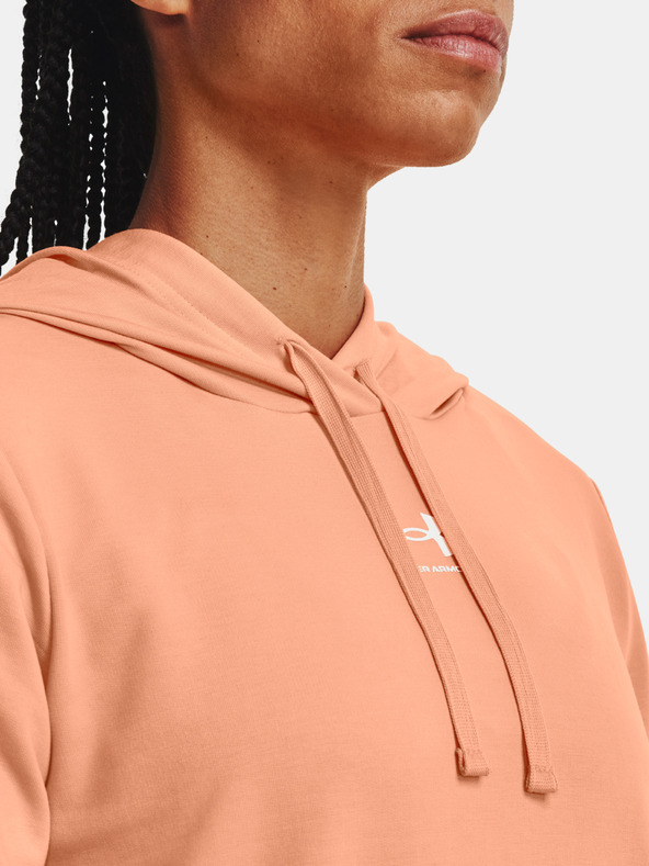 Under Armour Rival Terry Hoodie Sweatshirt Naranja