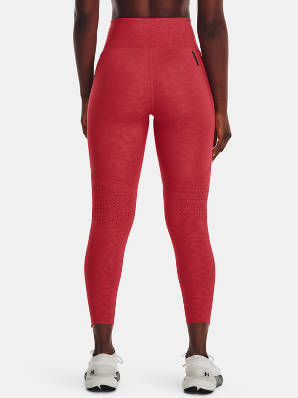 Under Armour UA Rush Legging Emboss Perf Leggings Rojo