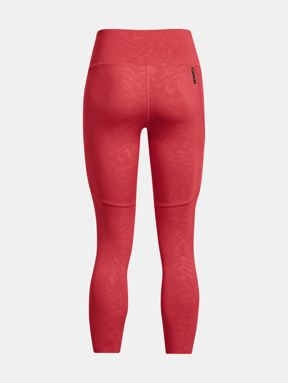 Under Armour UA Rush Legging Emboss Perf Leggings Rojo