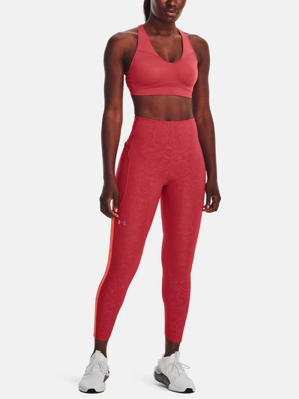 Under Armour UA Rush Legging Emboss Perf Leggings Rojo