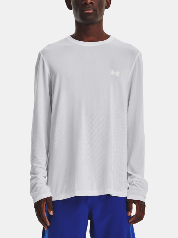 Under Armour UA Seamless Stride LS T-shirt Blanco