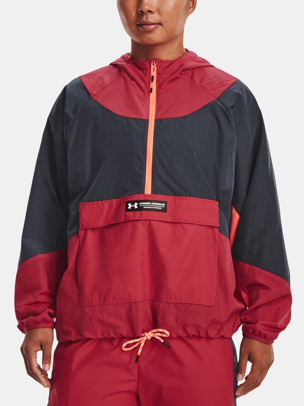 Under Armour Rush Woven Anorak Jacket Rojo