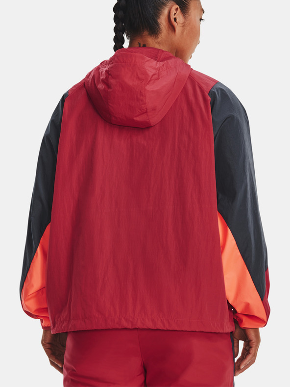 Under Armour Rush Woven Anorak Jacket Rojo