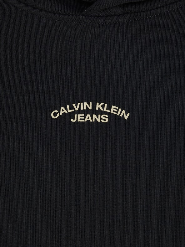 Calvin Klein Jeans Canvas Curve Sweatshirt Negro