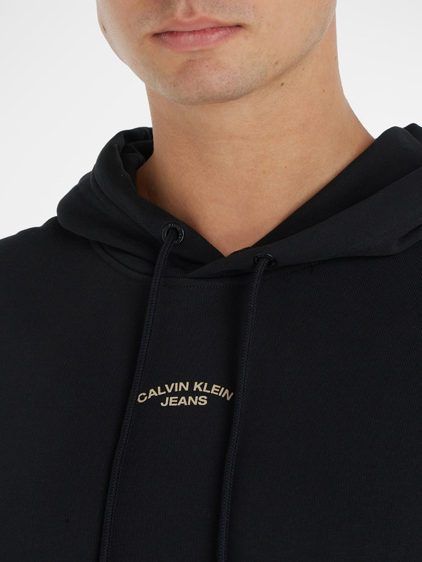 Calvin Klein Jeans Canvas Curve Sweatshirt Negro