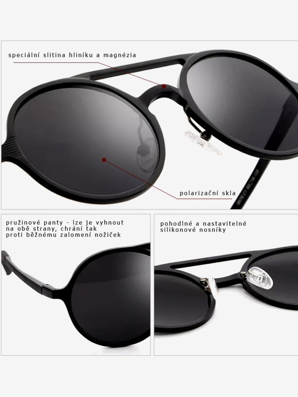 VEYREY Mutichio Sunglasses Negro