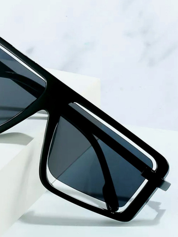 VEYREY Oversize Jonas Sunglasses Negro