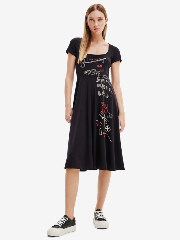 Desigual Broadway Road Dresses Negro