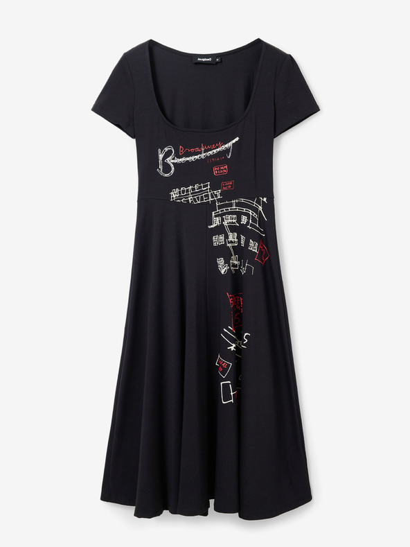 Desigual Broadway Road Dresses Negro