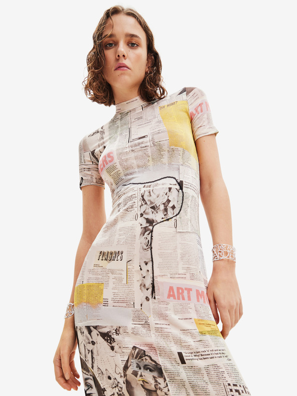 Desigual News Dresses Beis