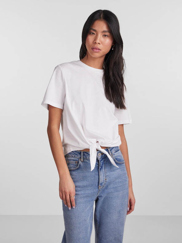 Pieces Tia T-shirt Blanco