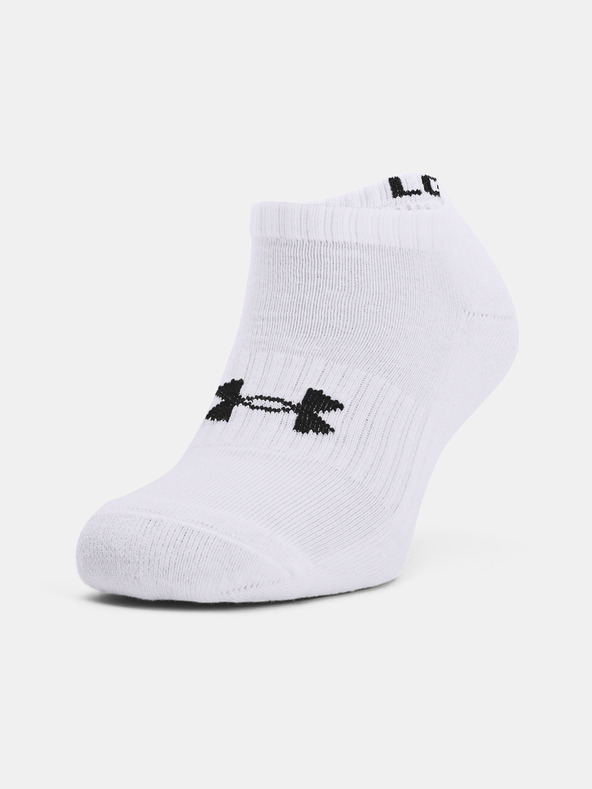 Under Armour Core No Show Set Of 3 Pairs Of Socks Blanco