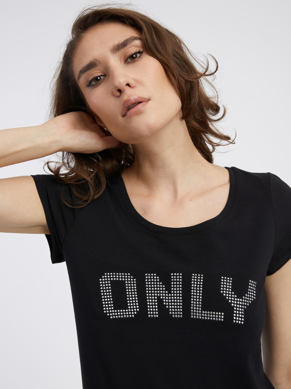 ONLY Helena T-shirt Negro