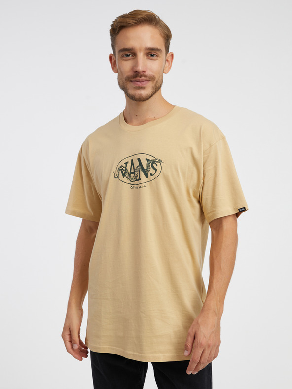 Vans Snaked Center Logo T-shirt Beis