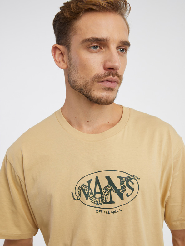 Vans Snaked Center Logo T-shirt Beis