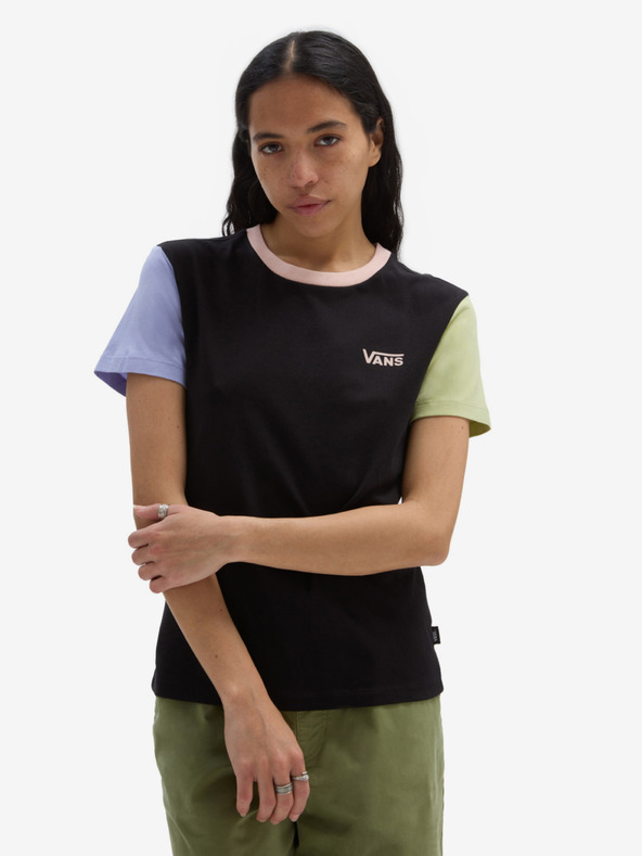 Vans Colorblock Crew T-shirt Negro