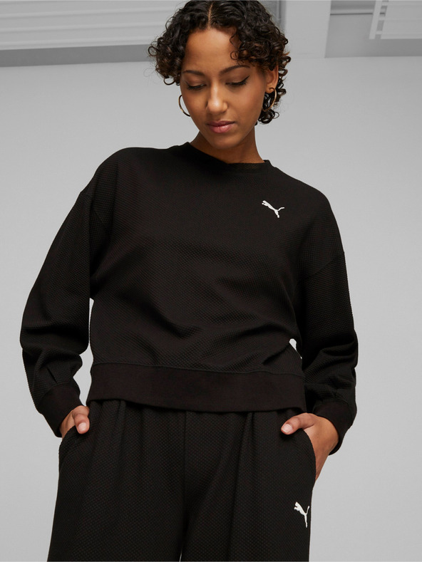 Puma Her Crew Sweatshirt Negro