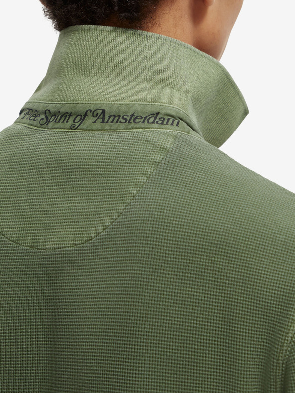 Scotch & Soda Garment Dye Polo Shirt Verde