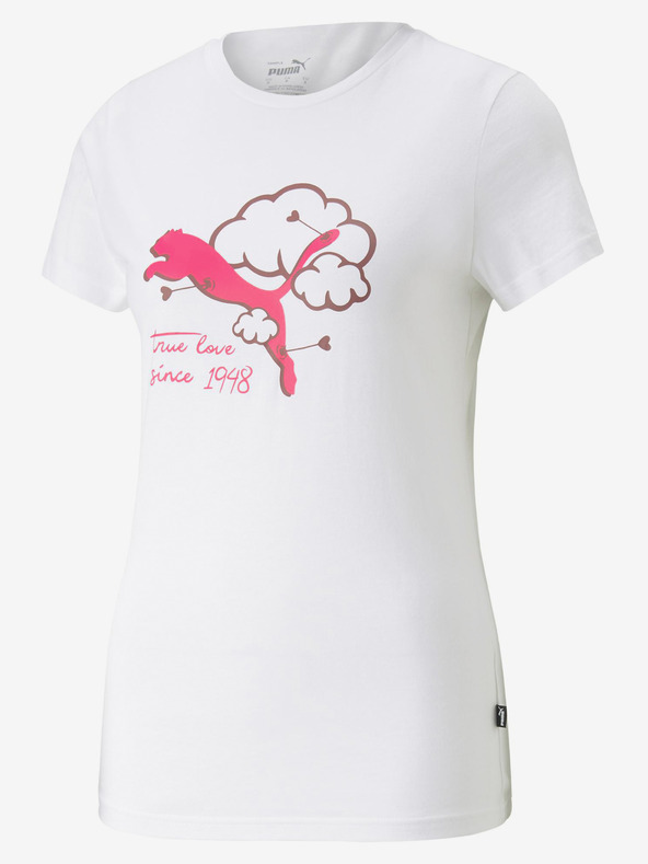 Puma Graphics Valentine T-shirt Blanco