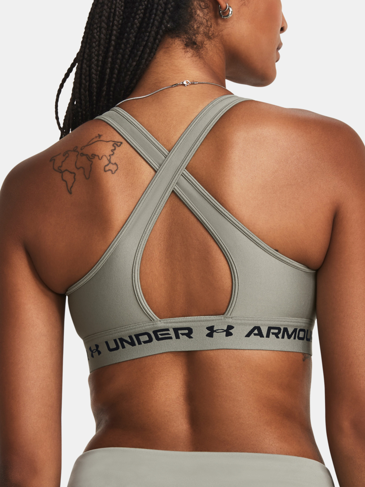 Under Armour Women's UA Mid Crossback Sports Bra 1361034 - Pick Color- New