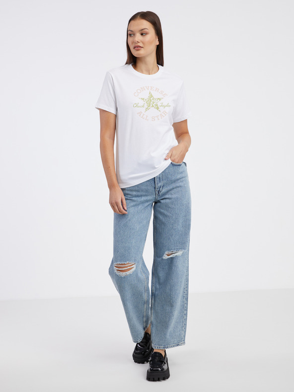 Converse Chuck Taylor Floral T-shirt Blanco