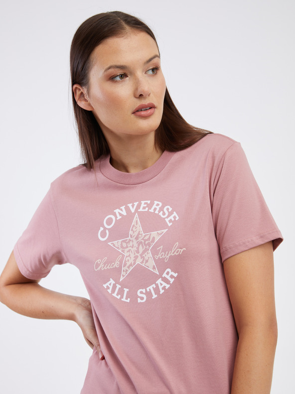 Converse Chuck Taylor Floral T-shirt Rosa